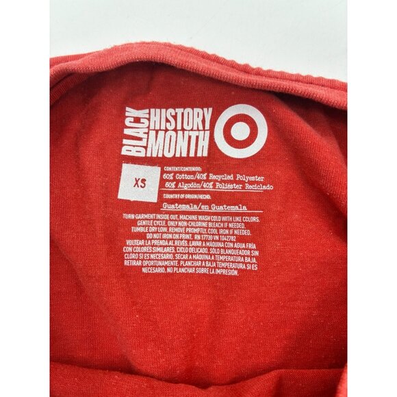 Target Black History Month Men's T-Shirt Red Cotton Polyester - Picture 3 of 7